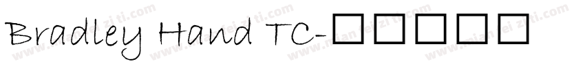 Bradley Hand TC字体转换